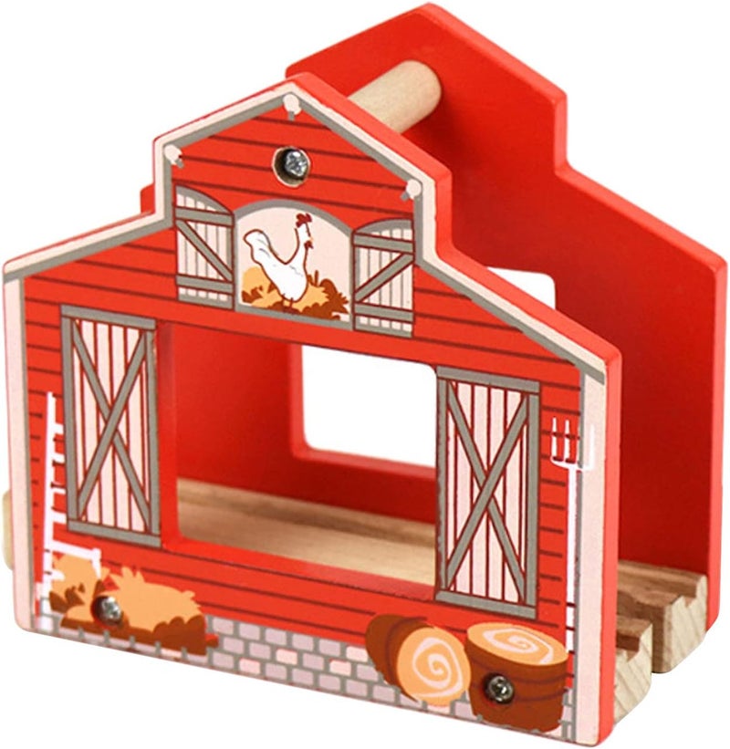 klarakoDIY Building Track Accessories for Wooden Train Railway klarakoCompatible with All Major Toy Train Brands, Kids Birthday Gift, Early Childhood Development klarakoChicken House, as described - Image 3