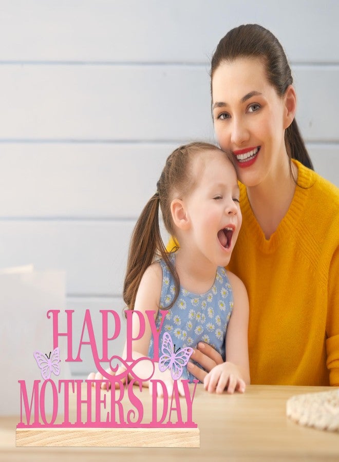 EUVBOKW Metal Happy Mothers Day Sign, Mother's Day Table Centerpieces Decorations for Party,Mothers Day Gift for Mom from Daughter, 11.8 x 5.1 Inches (Mothers Day) - Image 5