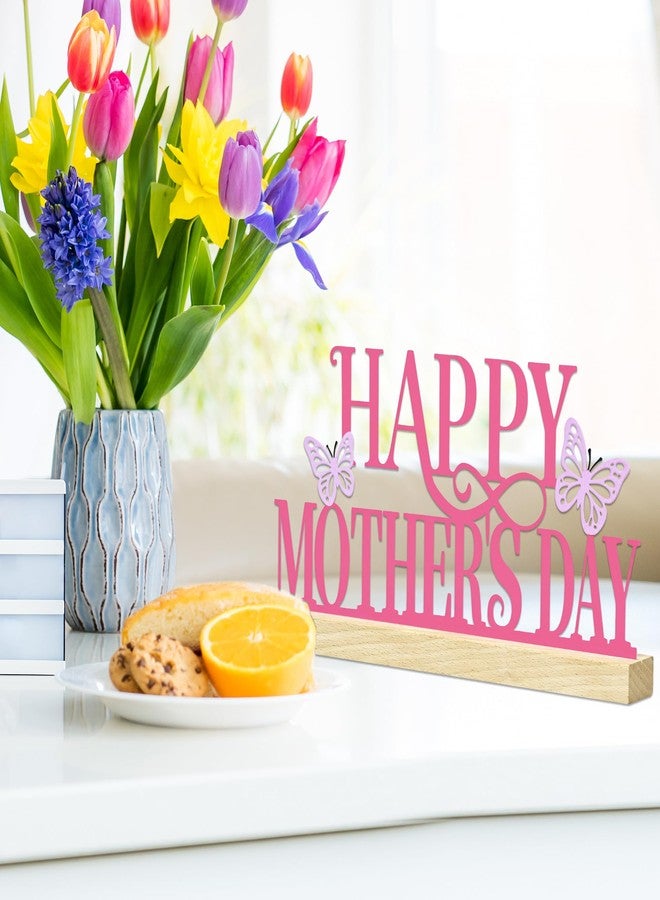 EUVBOKW Metal Happy Mothers Day Sign, Mother's Day Table Centerpieces Decorations for Party,Mothers Day Gift for Mom from Daughter, 11.8 x 5.1 Inches (Mothers Day) - Image 4