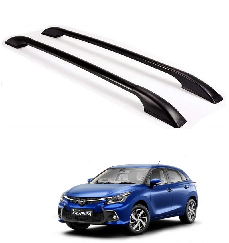 SPREADX Car Non-Drilling Metal Roof Rail Black Set Suitable for Glanza 2022 - Image 1