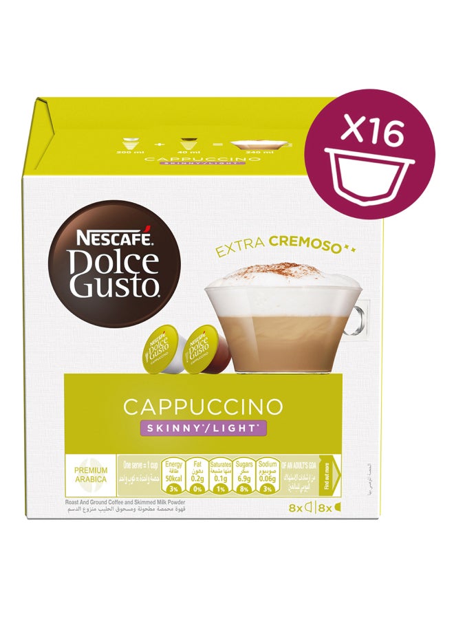Dolce Gusto Cappuccino Skinny And Light Capsules