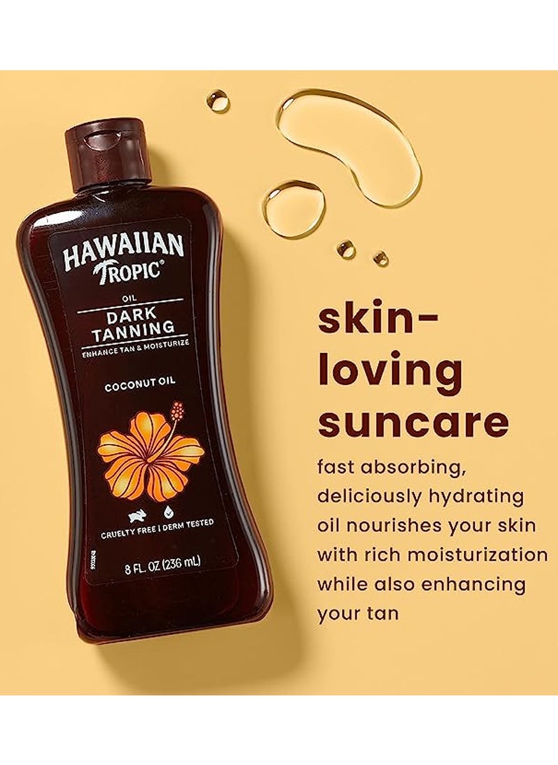 HAWAIIAN Tropic Dark Tanning Oil Coconut Oil 236 Ml  - Image 4