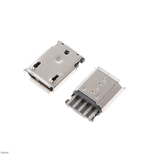 CentIoT - 10pcs Type B Micro USB FEMALE USB 2.0 - 5 Pin Socket Connector - With Plastic Cover - DIY Kit (BLACK FEMALE) - Image 4