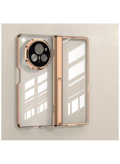 Electroplated Transparent Case Compatible with Honor Magic V3 Magnetic folding screen equipped high-definition tempered film hinge 360° fully wrapped
