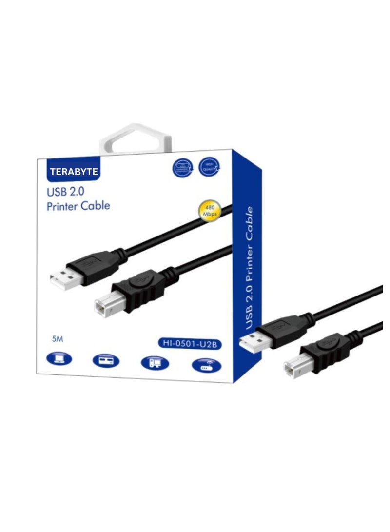 Terabyte USB 2.0 A-B PRINTER CABLE-5M - Image 1