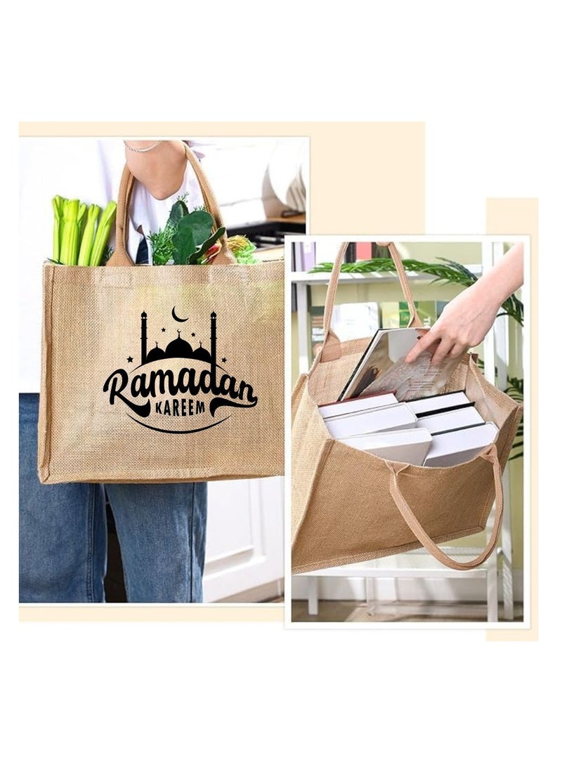 PRINTSHOP4ME Jute Bag Printed Ramadan Design–Reusable,Durable Tote For Gifting Or Everyday Use,Used For Festive Celebrations And Sustainable Living - Image 4