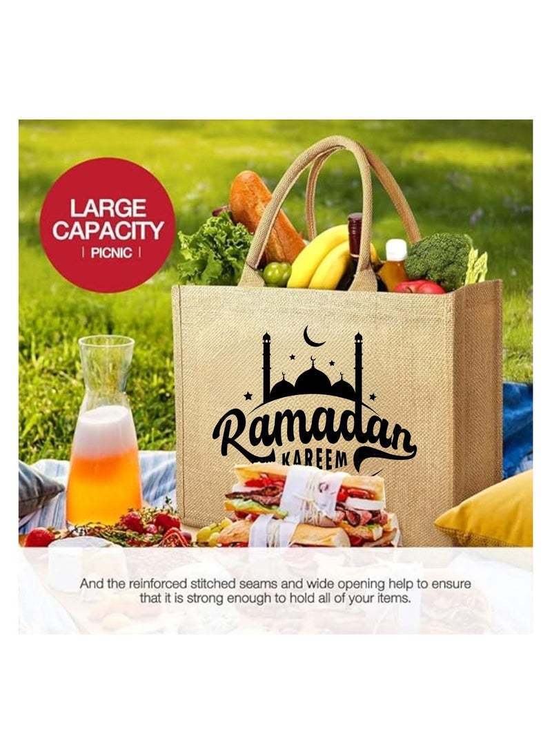 PRINTSHOP4ME Jute Bag Printed Ramadan Design–Reusable,Durable Tote For Gifting Or Everyday Use,Used For Festive Celebrations And Sustainable Living - Image 5