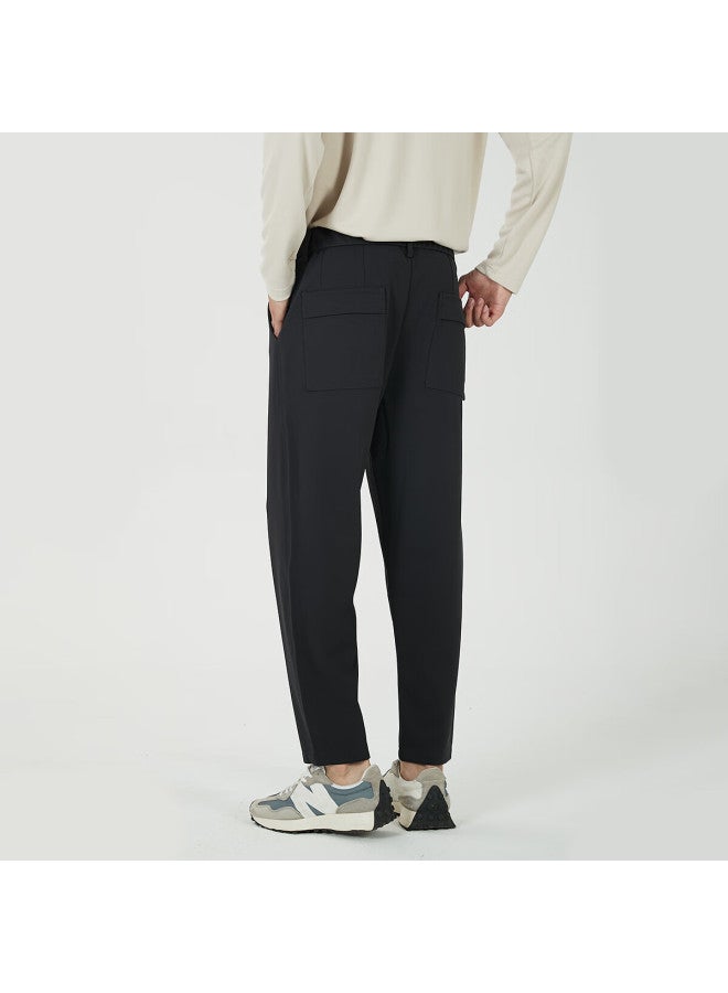 Markless Men's Casual Pants, Autumn And Winter, Draping, Easy-care, Smart Trousers, Four-way Stretch, Versatile, Simple Long Pants 4855, Gray, Size 32 - Image 3