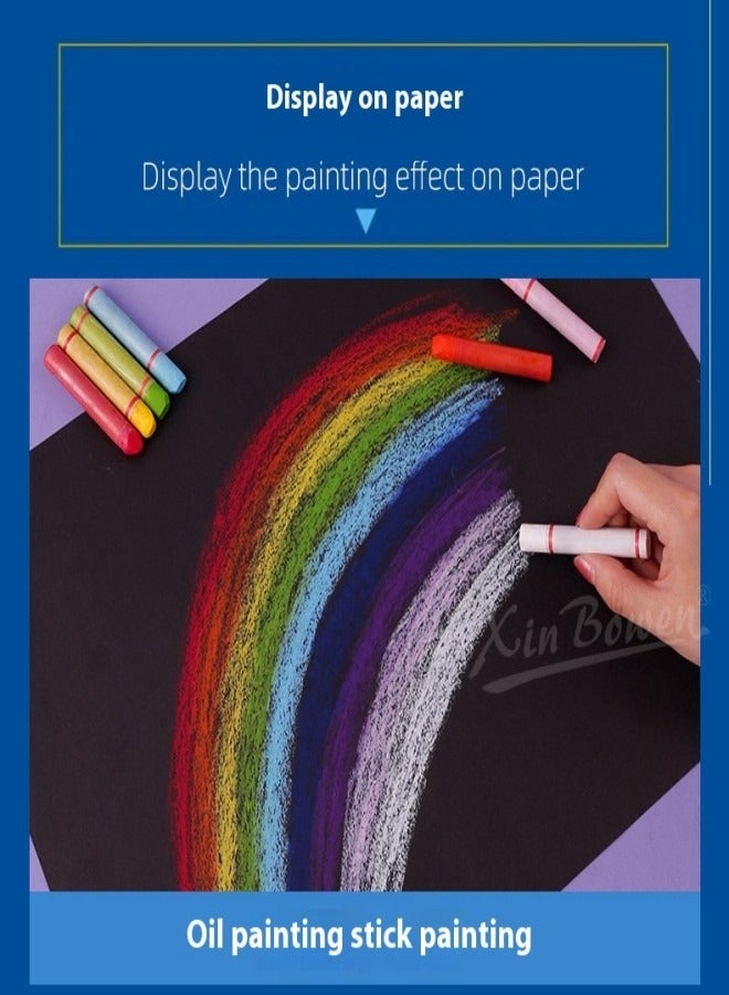 Xinbowen A5 Double-Sided Black Card Art Sketchbook – Thickened Pages for Oil Pastel, Chalk, and Highlight Pencil - Image 4