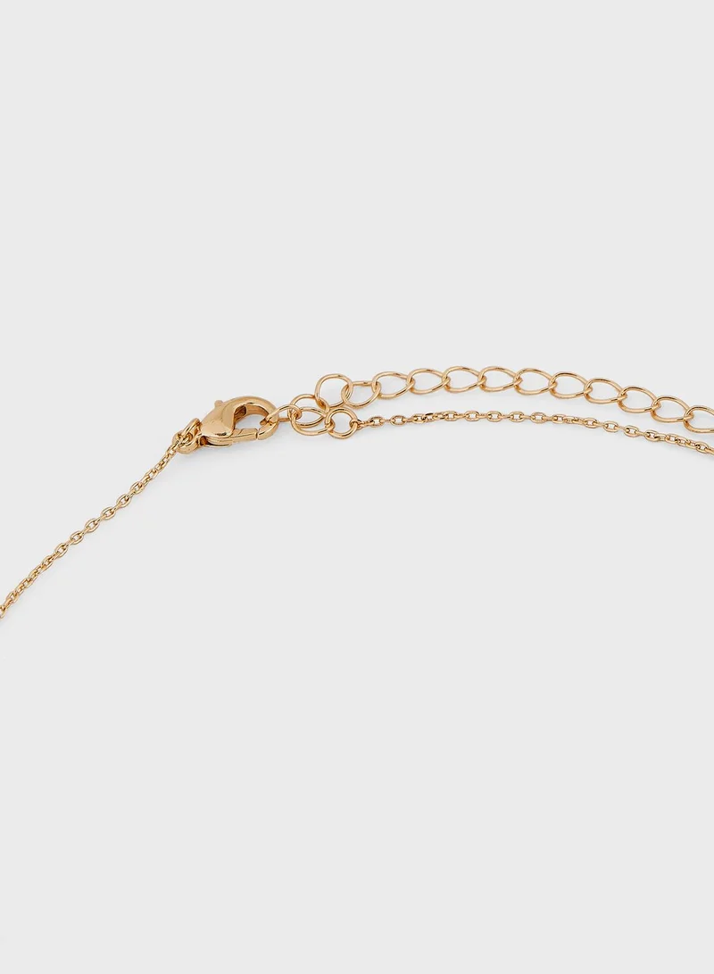 Khizana Arabic Initial "A" Necklace