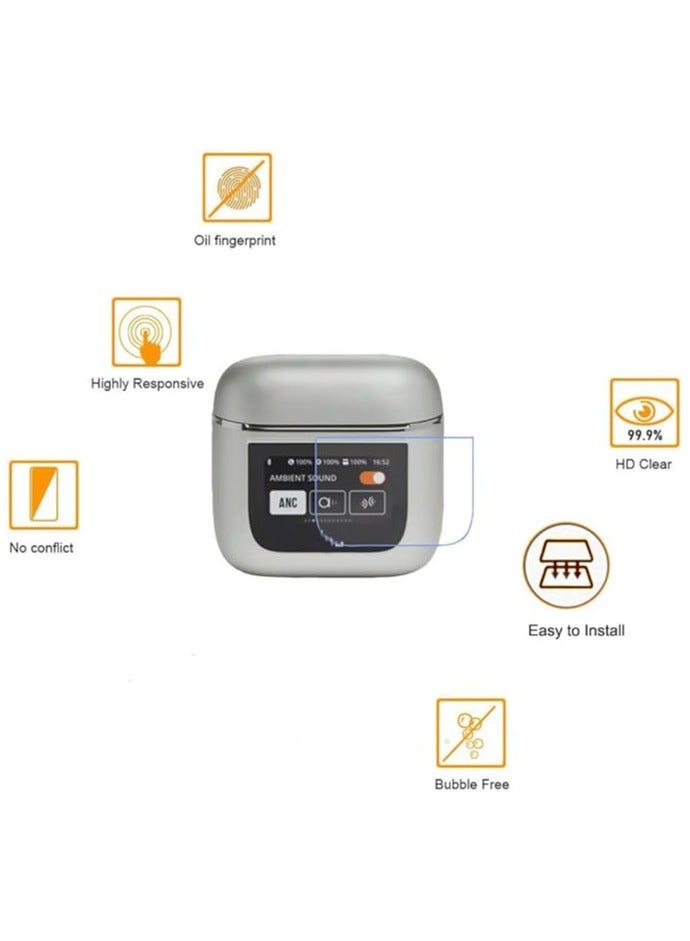 【5 Pack】 for JBL Tour Pro 2 Soft Screen Protector, Case Friendly HD Clear 【Anti-Scratch】 【Bubble Free】 【Anti-Fingerprint】 for JBL Tour Pro 2 - Image 3