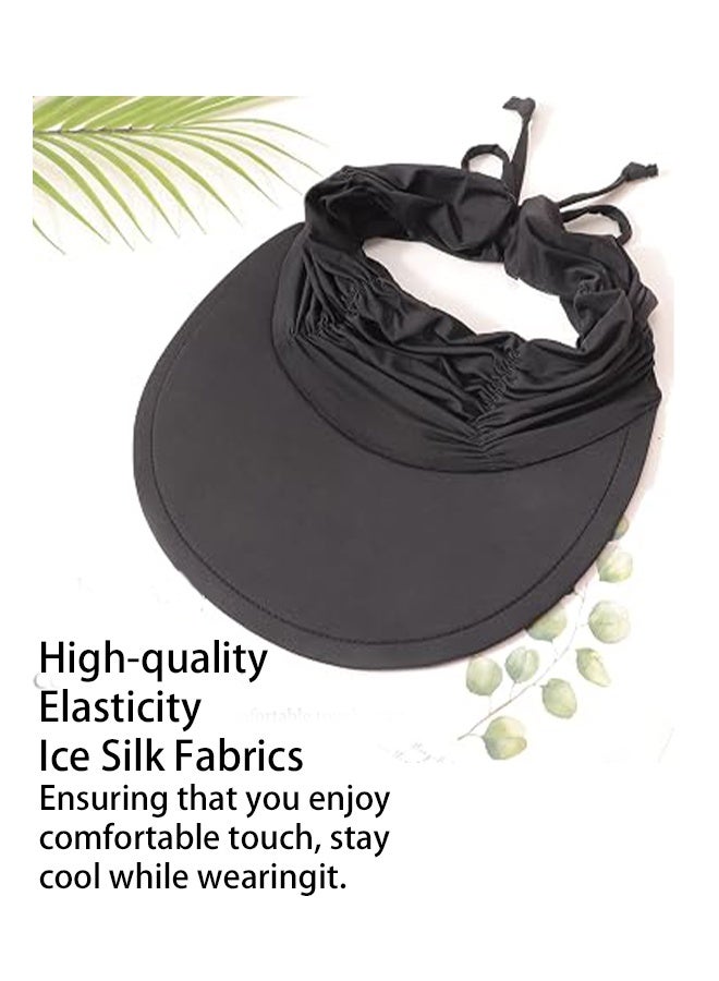 KANGLI 1 PCS Womens Wide Brim Sun Visor Hat, Summer Beach Sport Cap - Image 4