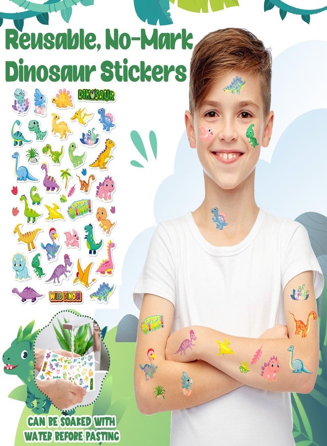 JUYRLE Roar Im 4 Dinosaur Party Decorations Boy, Dinosaur 4th Birthday Decorations, Four Rex Party Favors with Green Theme Cake Topper, Happy Birthday Banner, Four Rex Brthday Supplies - Image 4
