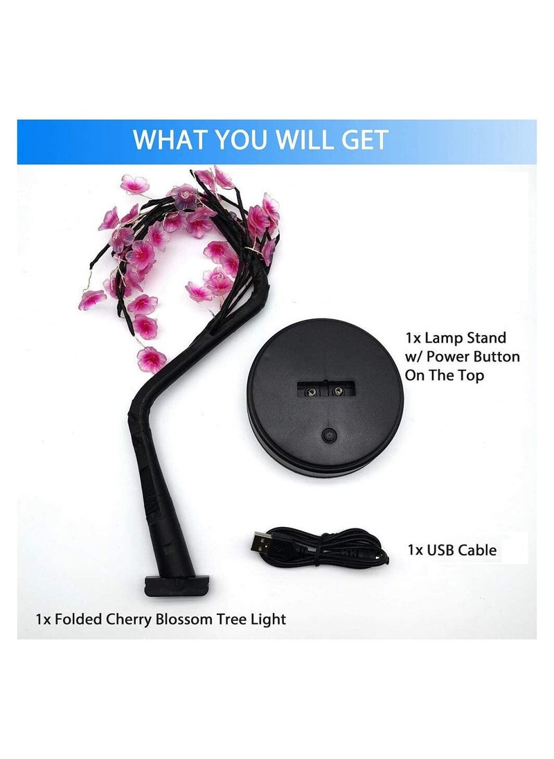 Stunning Pink Cherry Blossom Bonsai Tree Light - Ideal for Living Room Decor, Night Light, Gifts, Weddings & More - Unique & Elegant Home Decorations - Image 3