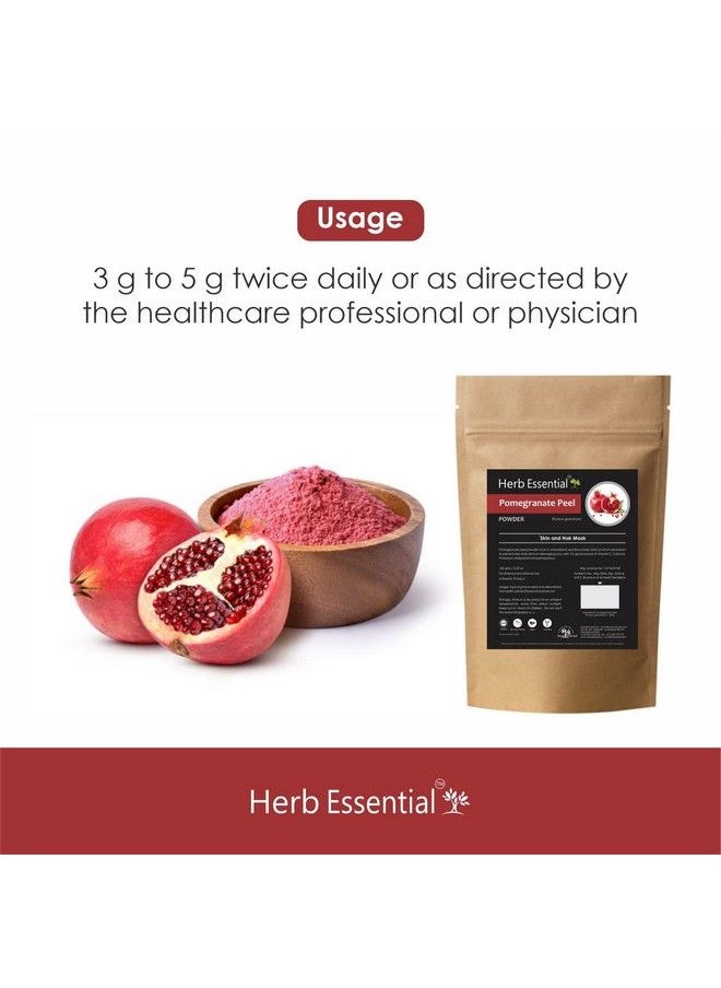 Herb Essential - مسحوق قشر الرمان (Punica Granatum) للبشرة والشعر 100 جرام؛ عبوة من قطعتين - Image 1