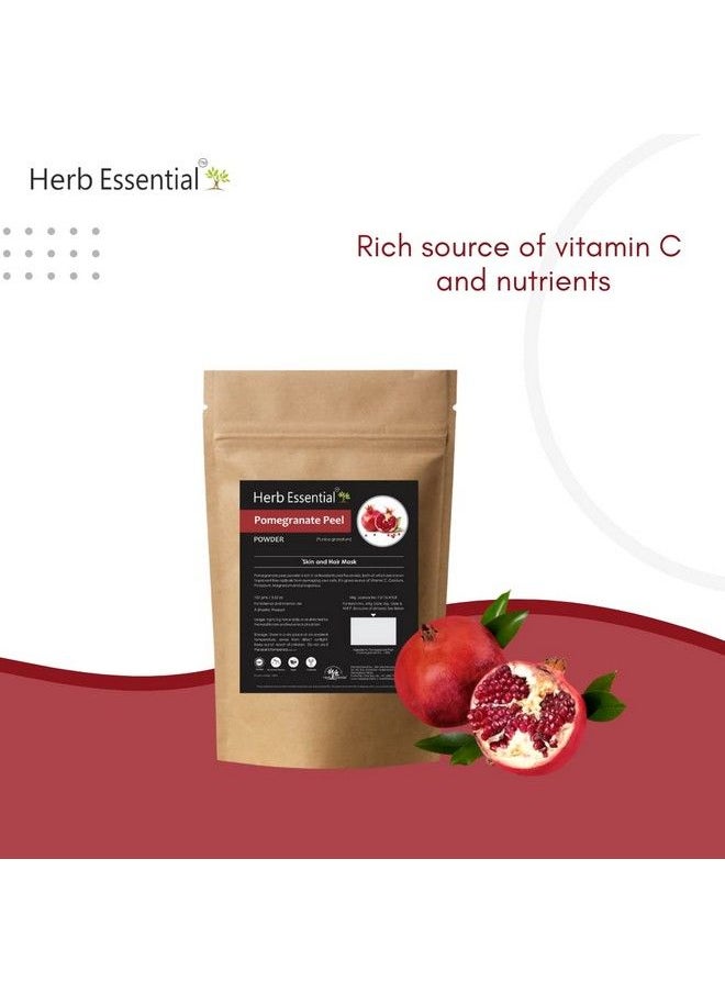 Herb Essential - مسحوق قشر الرمان (Punica Granatum) للبشرة والشعر 100 جرام؛ عبوة من قطعتين - Image 1