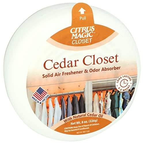 Citrus Magic For Closets Odor Absorbing Solid Air Freshener, Cedar Closet, 8-Ounce, Pack of 1 (616000000) - Image 2