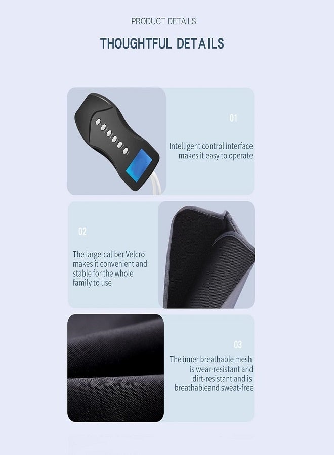 upgrade RIDAEX Calf Foot Compressed Air Pressure Home Electric Beauty Leg Massager Air Wave Leg Massager - Image 4