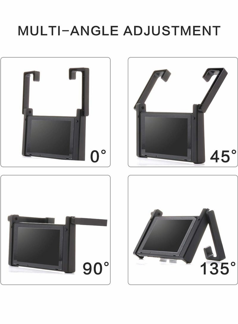 Stand for Nintendo Switch, Adjustable Simple Holder and Car Mount, Black - Image 5