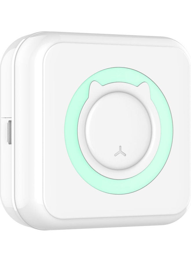 NIBEMINENT Wireless Mini Thermal Printer With Roll Paper White/Green  - Image 2