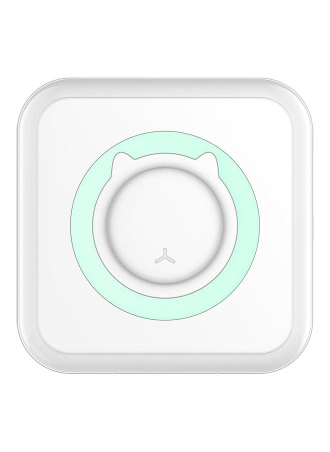 NIBEMINENT Wireless Mini Thermal Printer With Roll Paper White/Green  - Image 5