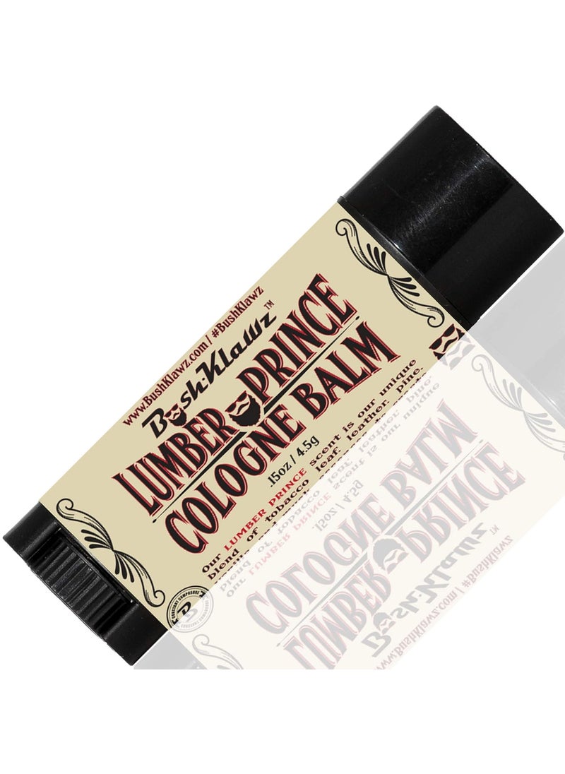 BushKlawz - Lumber Prince Travel Solid Cologne Balm  Distinctly Masculine Mondern Lumberjack Scent Alcohol Free Travel Size Pocket Cologne Stick Best Fragrance Gift for Men - Image 1