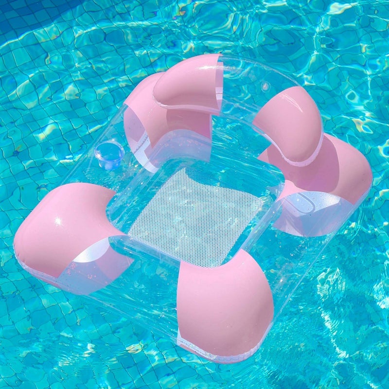 Kids Inflatable Swim Ring with Sequins - Image 3