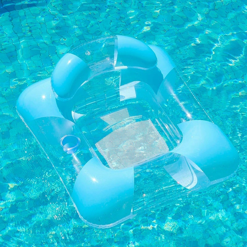Kids Inflatable Swim Ring with Sequins - Image 4