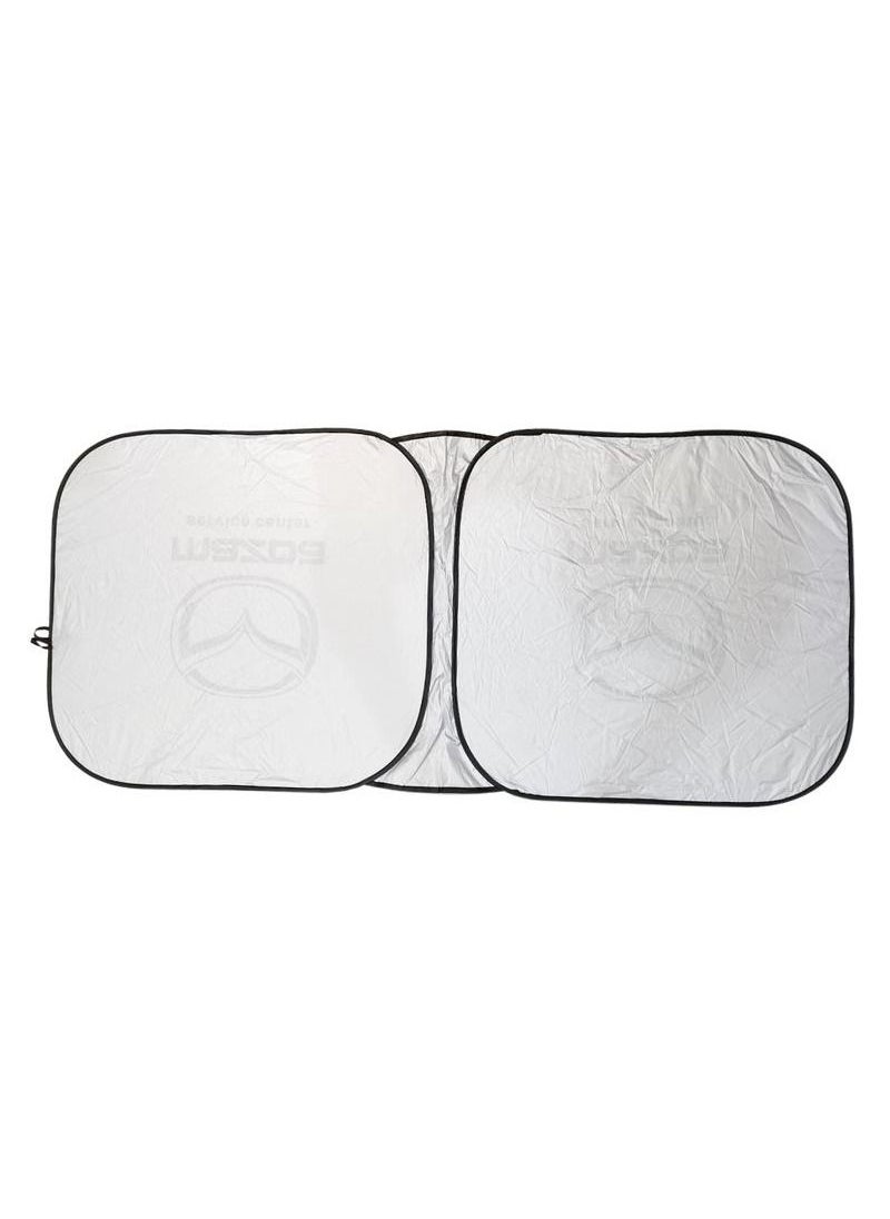 mazda - MAZDA Car Sun Shade UV Rays and Heat Protector Sun Visor Foldable Keep Your Vehicle Cool Blocks UV Rays, Car Windshield Sunshade - Image 1