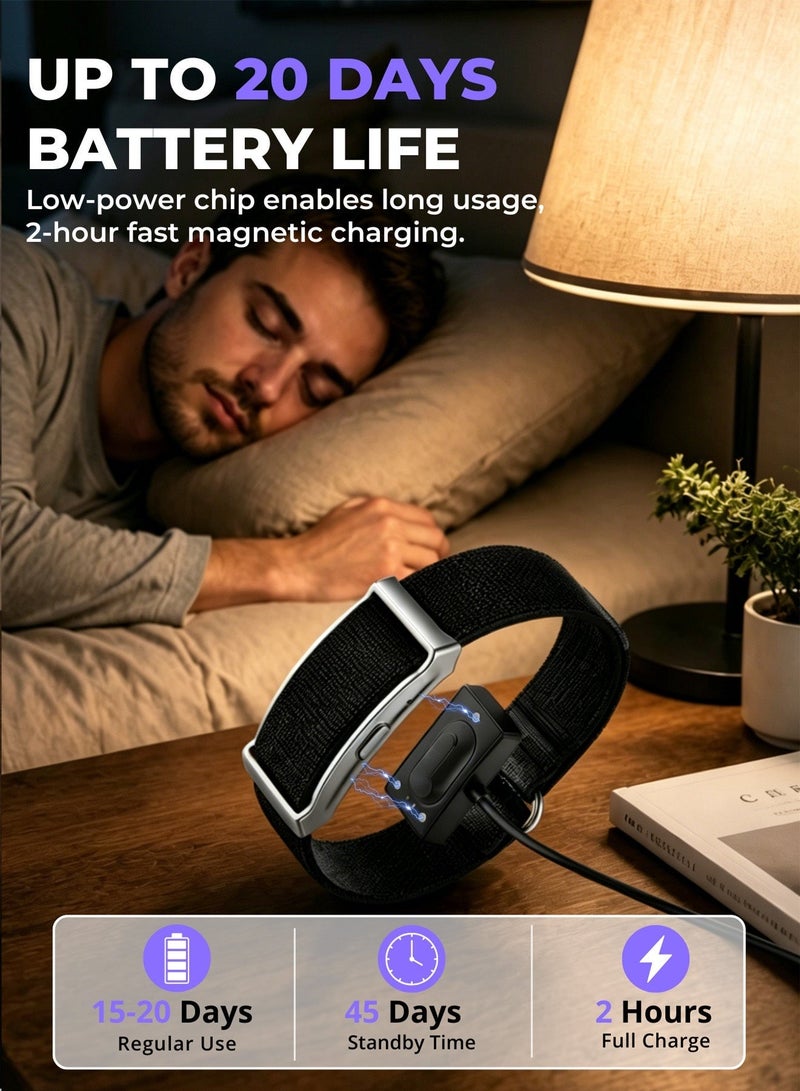 DRAKLAW Fitness Trackers for Men Women, Wearable Activity & Fitness Tracker Band,  All-Day Continuous Heart Rate, Blood Pressure, and Electrocardiogram Monitoring, Free APP and 2 pcs Bands(Black) - Image 3