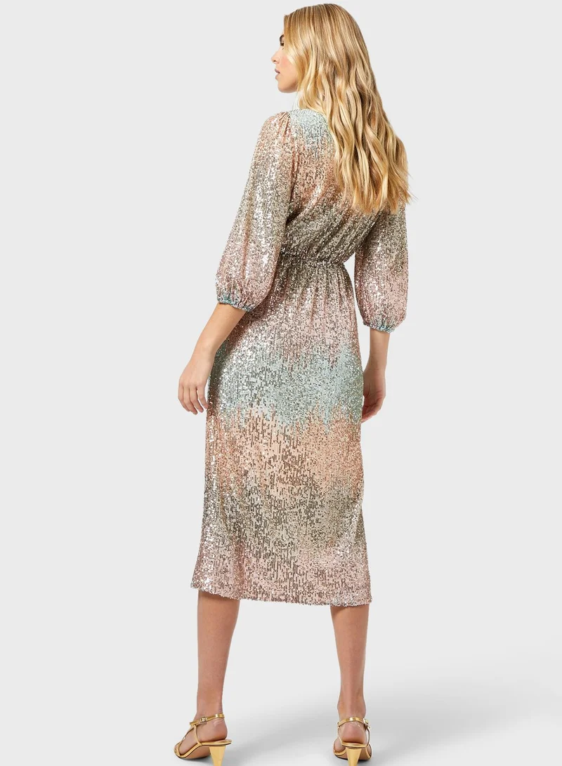 DOROTHY PERKINS Pleated Sequin Dress