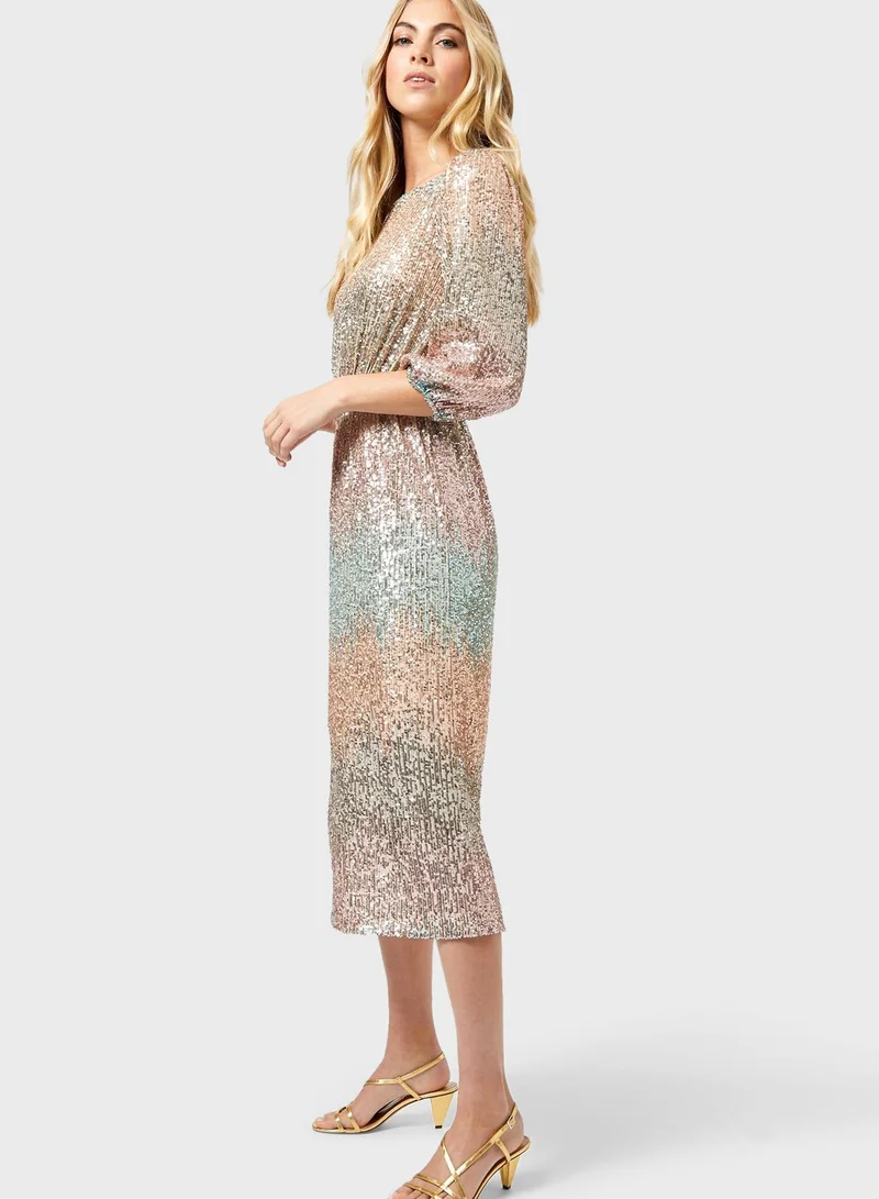 DOROTHY PERKINS Pleated Sequin Dress