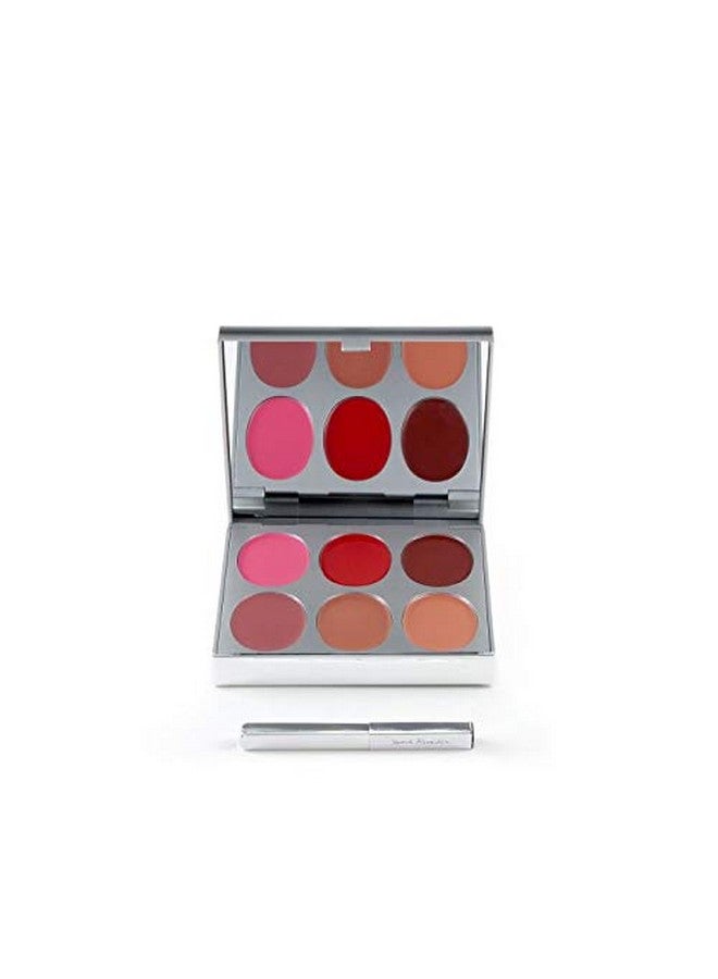 Jerome Alexander New Again Lipstick Palette & Retractable Brush 6 Hotpoured Buildable & Blendable Smooth Matte Shades (Sumptuous Shades) - Image 1
