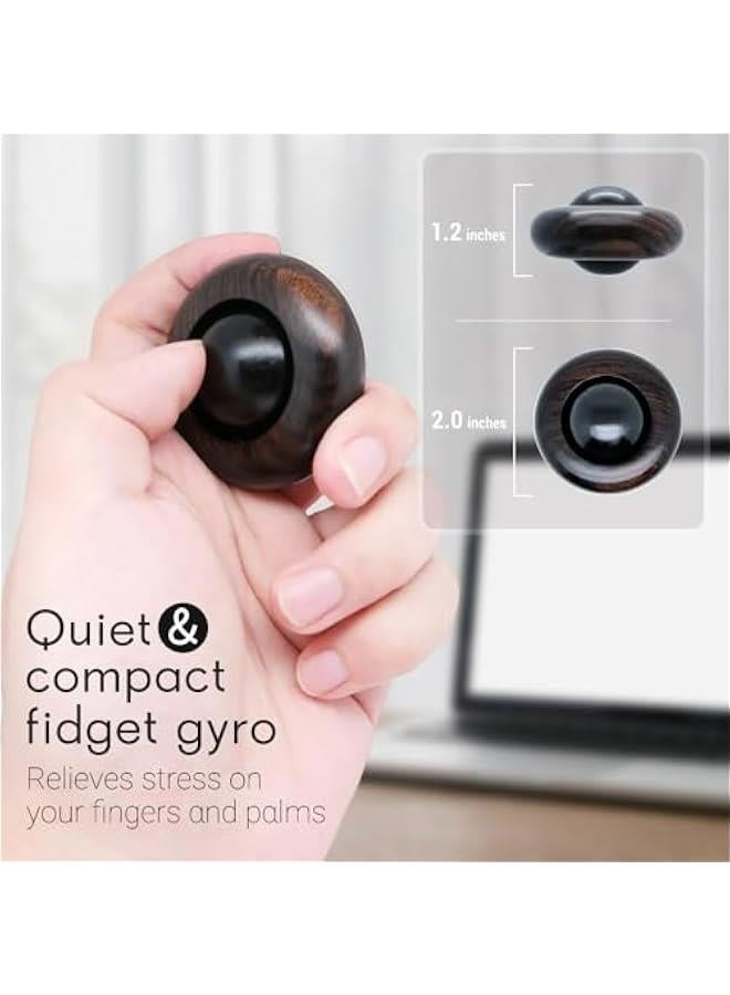 Fidget Toys for Adults, Wooden Stress Relief Toy, EDC ADHD Tools for Adults, Portable Fidget Toys Adults Fidgets for Anxiety and Stress Balls, Quiet Fidget Cube Desk Toys for Office  - Image 2