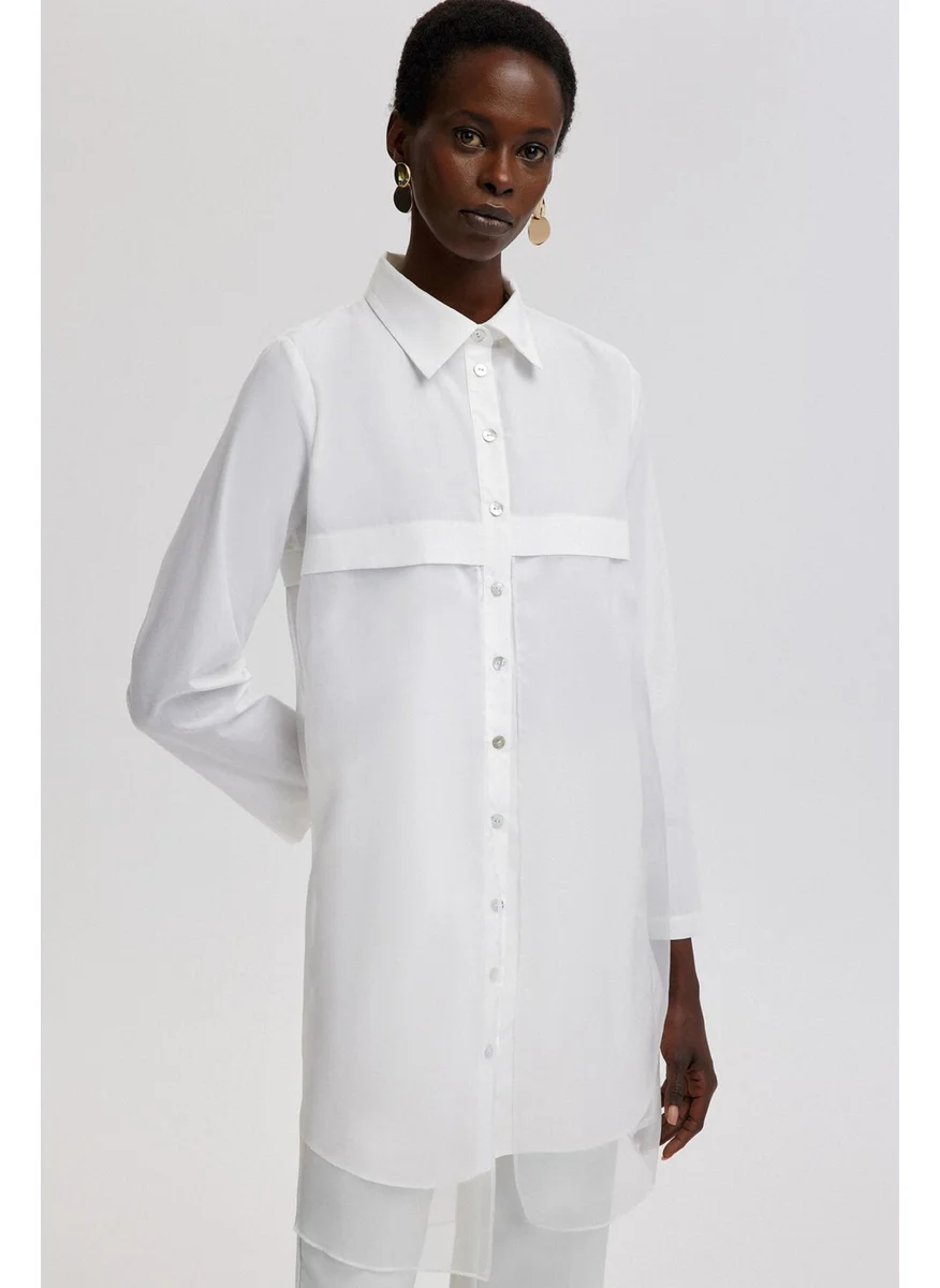 Touche Organza Detailed Shirt