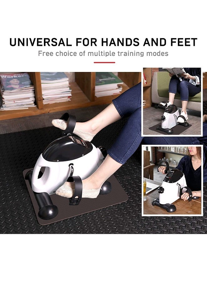 Occuwzz - Mini Exercise Bike Under Desk Bike Pedal Exerciser Portable Foot Cycle Arm & Leg Peddler Machine with LCD Screen Displays - Image 1