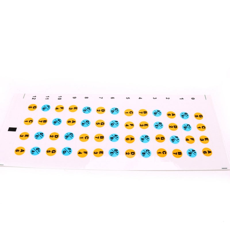4 Sheets Ukulele Fingerboard Guides Fretboard Marker Label Beginners Practice Finger Chart - Image 2