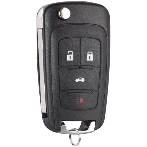 Aniterbo Key Fob Keyless Entry Remote Compatible with Chevy CruzeCamaroImpalaEquinoxGMC TerrainBuick LacrosseRegalVeranoEncore 20102019 Car Key Replacement for OHT01060512 1Pack 4 Buttons - Image 1
