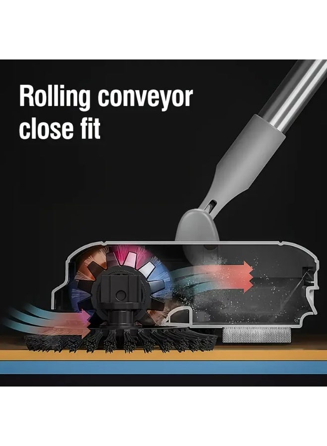 Bukela Push Brooms, 3-in-1 Multifunctional Hand Push Sweeper Set, Cleaning Power for Home, Dry and Wet Dual Use to Remove Trash, Hair, and Dust,Ideal for Hardwood and Ceramic Tile Floors - Image 4