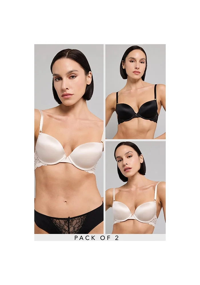 أر أند بي 2 Pack Satin T-Shirt Bras