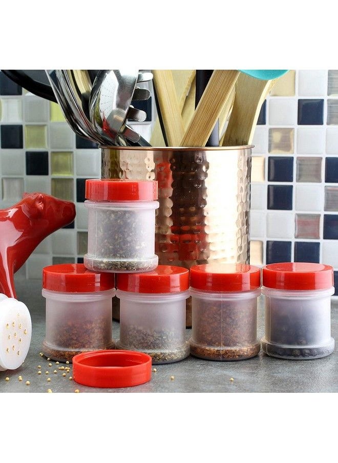 Cornucopia Brands - Mini Plastic Spice Jars W/Sifters (12Pack Red); 2 Tablespoon Capacity (1 Fluid Ounce) Spice Bottles Great For Travel Glitter Gifts Favors Etc. - Image 1