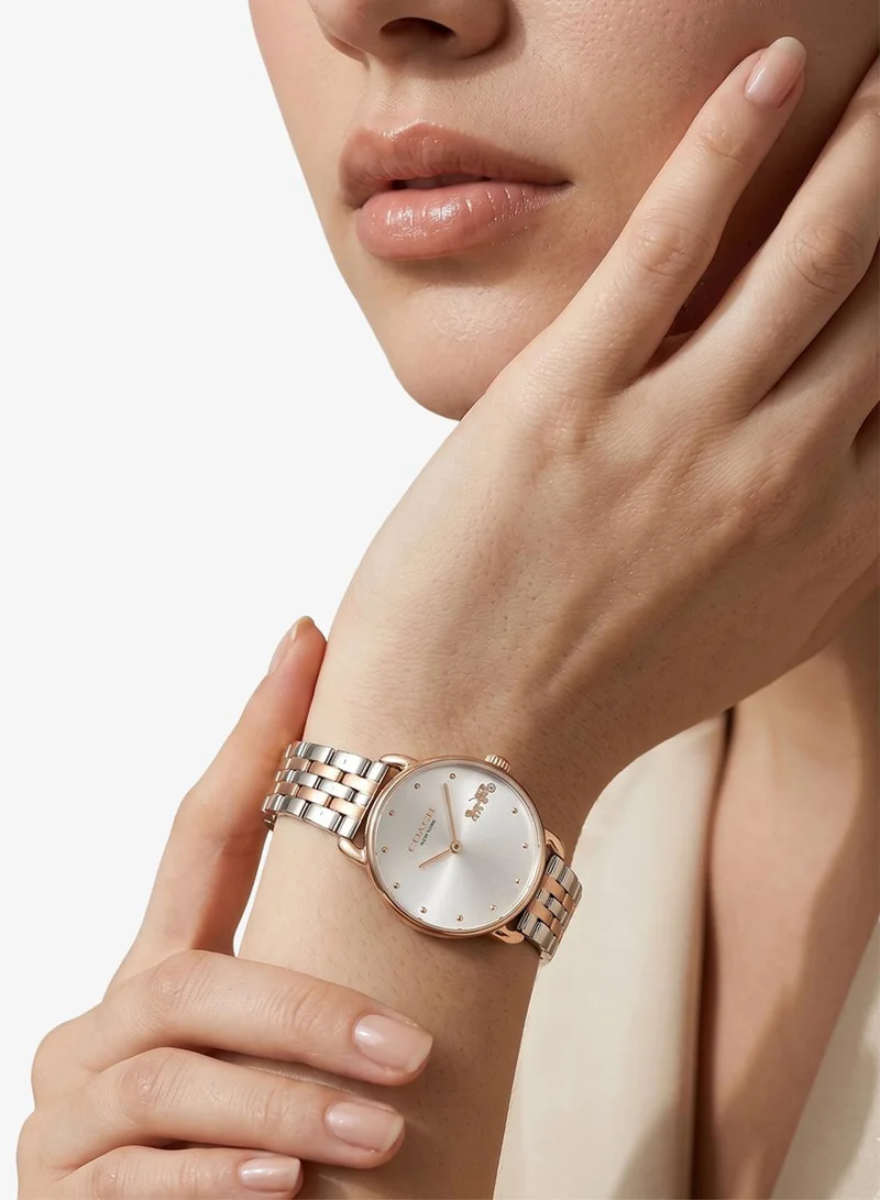 COACH  2-Hand Elliot Collection Quartz Movement Watch For Women With Two-Tone Stainless Steel Bracelet - 14504304 for Women | Best Price UAE