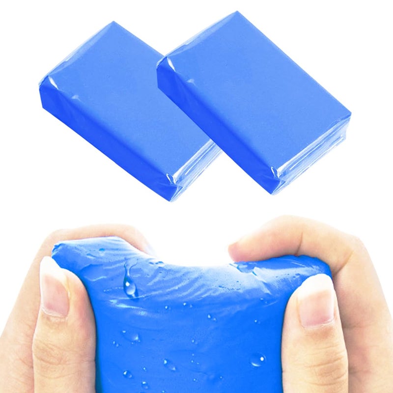 Ruibapa 2 PCS Blue Car Clay Bar 100 g Auto Detailing Magic Clay Bars for Car Washing Cleaner - Image 1