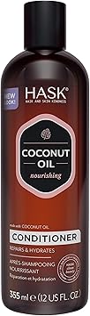 HASK بلسم هاسك بجوز الهند المغذي لجميع أنواع الشعر آمن للألوان خالي من الجلوتين خالي من الكبريتات خالي من البارابين 1 355 مل زجاجة - Image 2