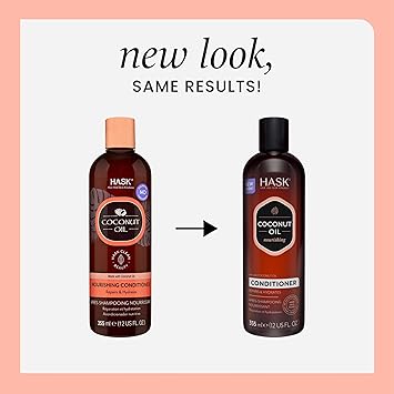 HASK بلسم هاسك بجوز الهند المغذي لجميع أنواع الشعر آمن للألوان خالي من الجلوتين خالي من الكبريتات خالي من البارابين 1 355 مل زجاجة - Image 4