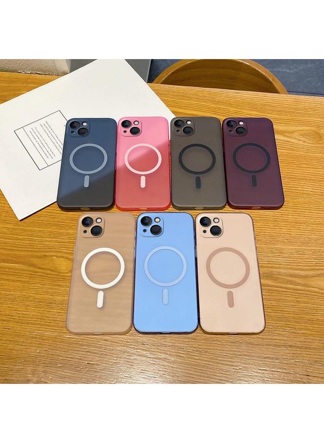 اس-توب جراب لهاتف iPhone 13 Fine Hole Ice Fog MagSafe PC Phone Case - Image 2
