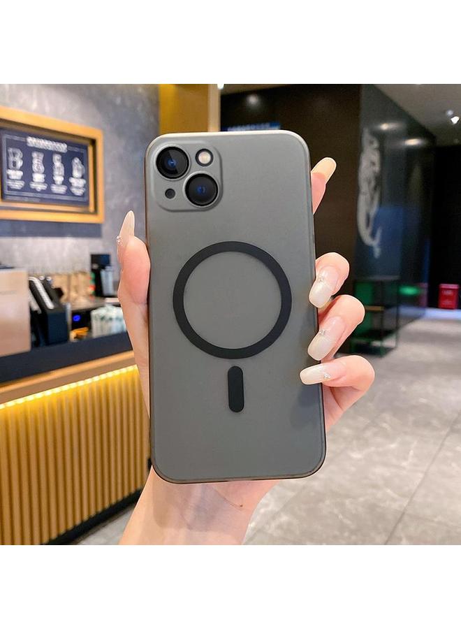 اس-توب جراب لهاتف iPhone 13 Fine Hole Ice Fog MagSafe PC Phone Case - Image 1
