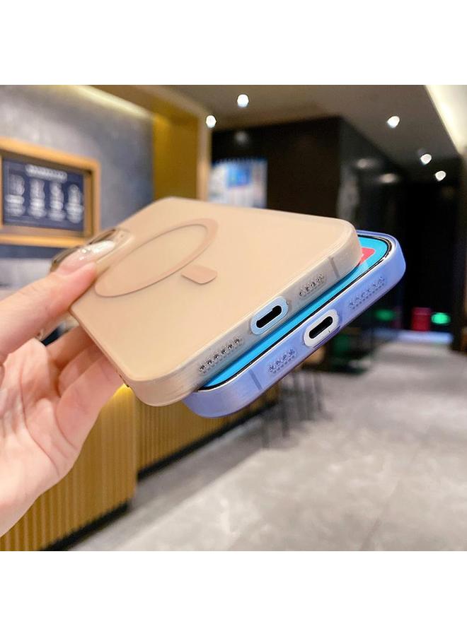 اس-توب جراب لهاتف iPhone 13 Fine Hole Ice Fog MagSafe PC Phone Case - Image 4
