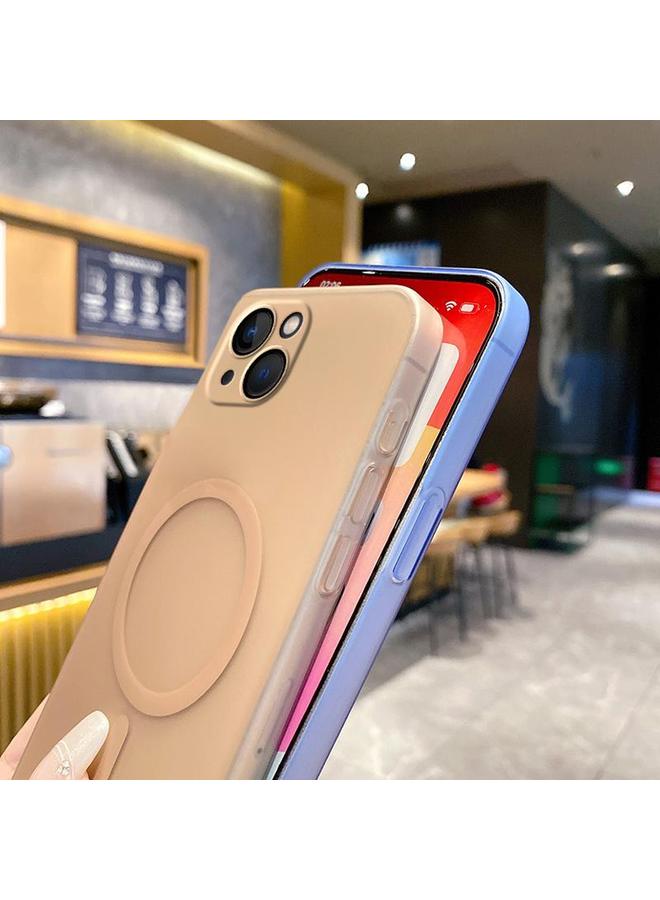 اس-توب جراب لهاتف iPhone 13 Fine Hole Ice Fog MagSafe PC Phone Case - Image 3