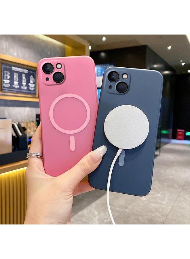 اس-توب جراب لهاتف iPhone 13 Fine Hole Ice Fog MagSafe PC Phone Case - Image 5